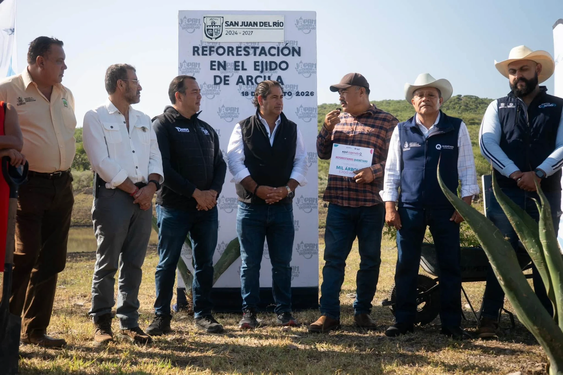 Reforestación en el Ejido Arcila: Un Paso Más hacia la Conservación Ambiental en San Juan del Río