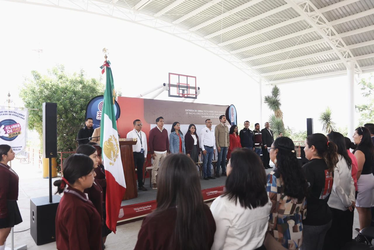 Inauguración del Arcotecho en el COBAQ Plantel 12 y Inicio del Semestre 2026-B en Tequisquiapan