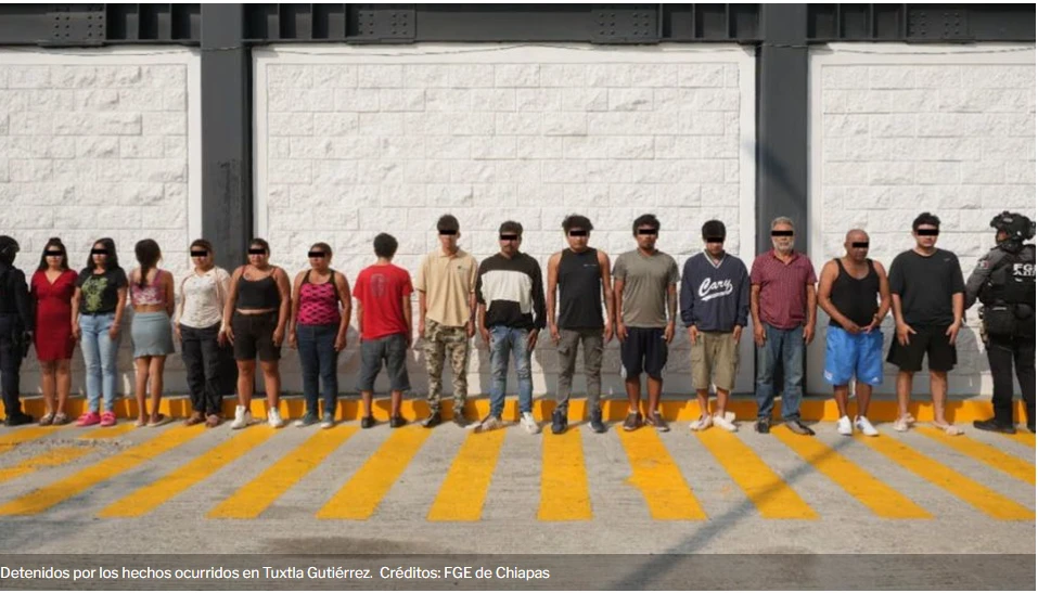 Reo de Chiapas Ordena Ataque en Tuxtla Gutiérrez: Más de 15 Detenidos
