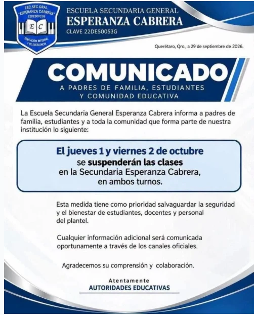 Suspensión de Clases en La Esperanza Cabrera Tras Ataque Violento