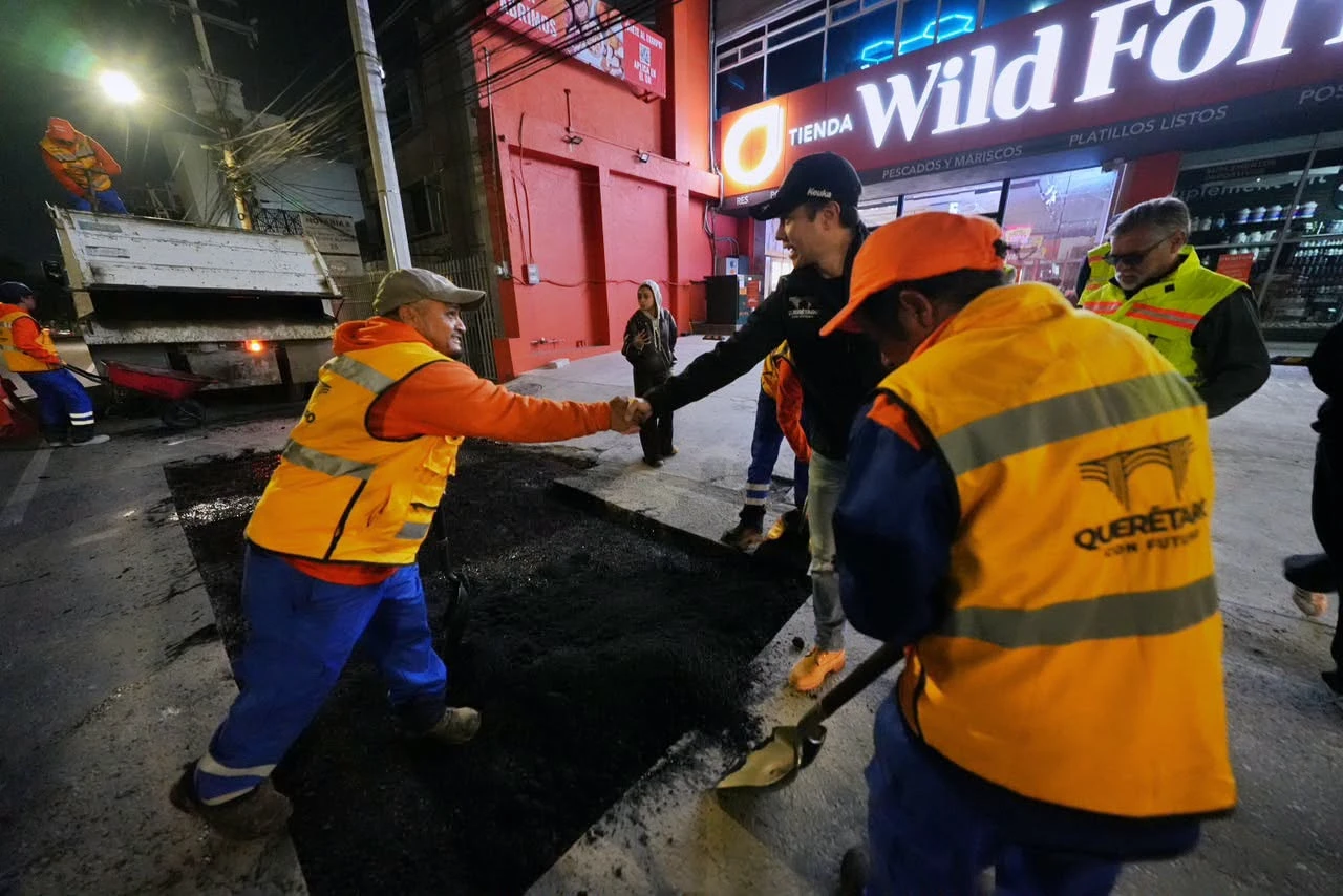 Querétaro: La lucha contra los baches avanza con una inversión de 83.3 millones de pesos