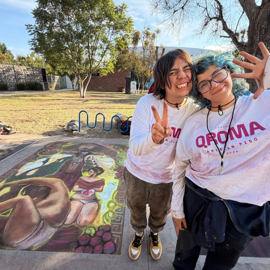 Estudiantes de Artes Visuales Destacan en el Concurso de Madonnari del Festival QROMA 2026
